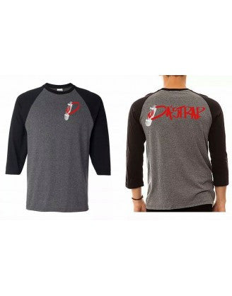 BASEBALL T BLACK & GREY